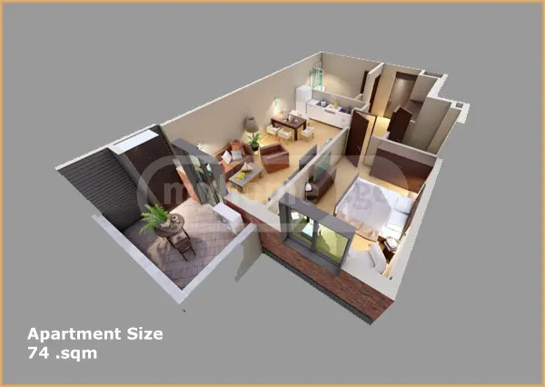 Shatberashvili st. - 2 rooms