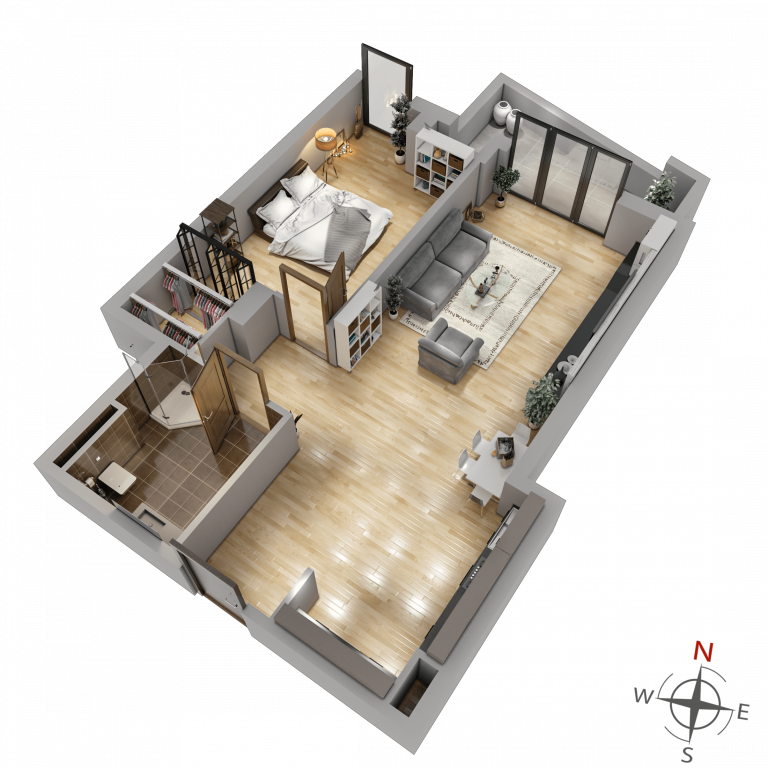 I Microdistrict - Gldani - 2 rooms