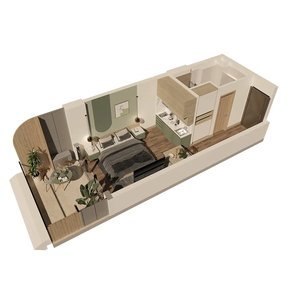 Bagi st. 12ა - 1 rooms