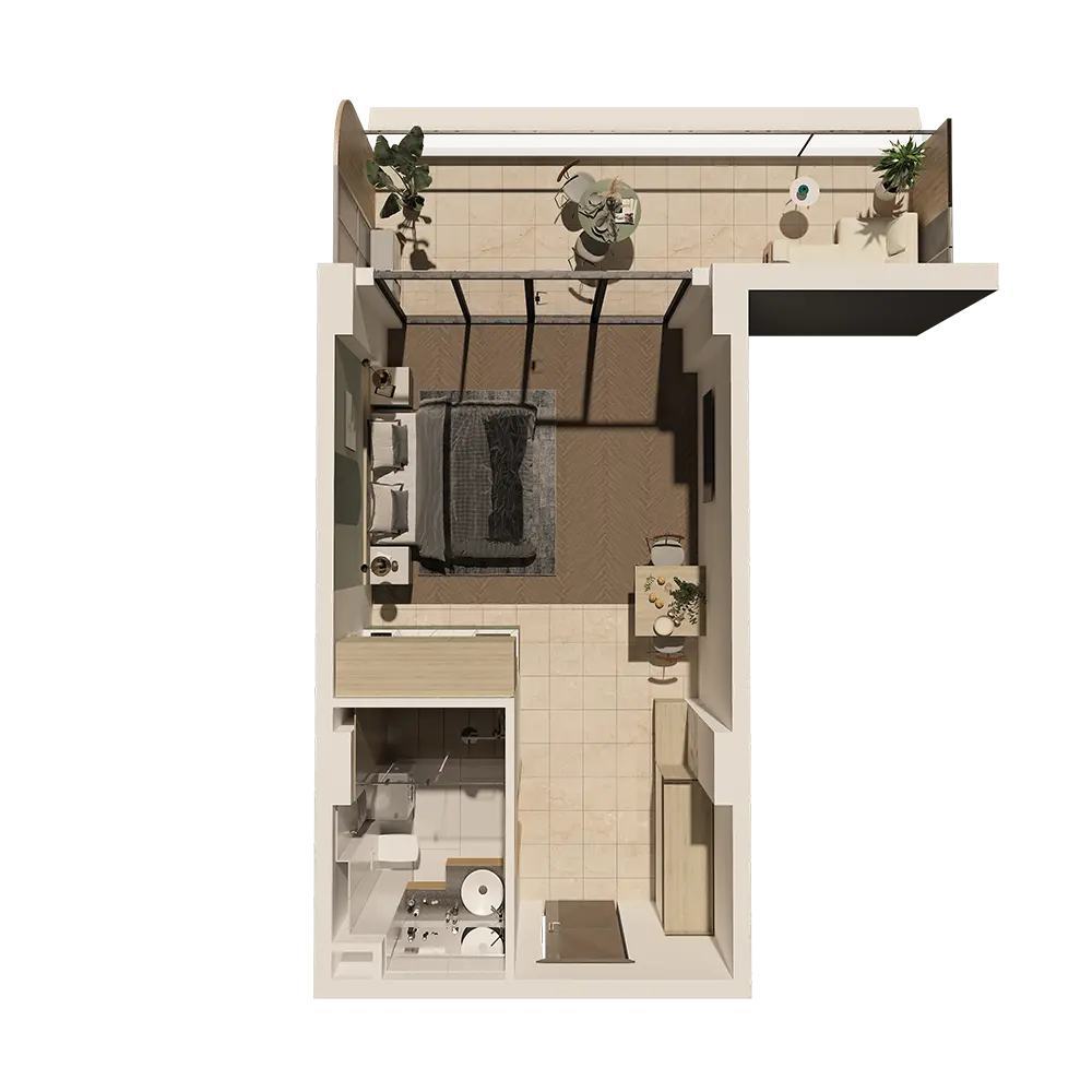 Bagi st. 12ა - 1 rooms
