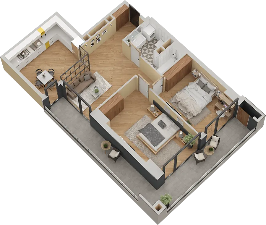 d.sarajishvili st. 20 - 3 rooms