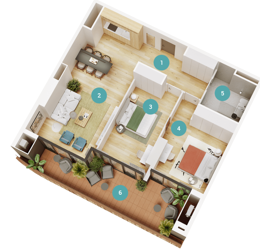 kavtaradze st. 22 - 3 rooms