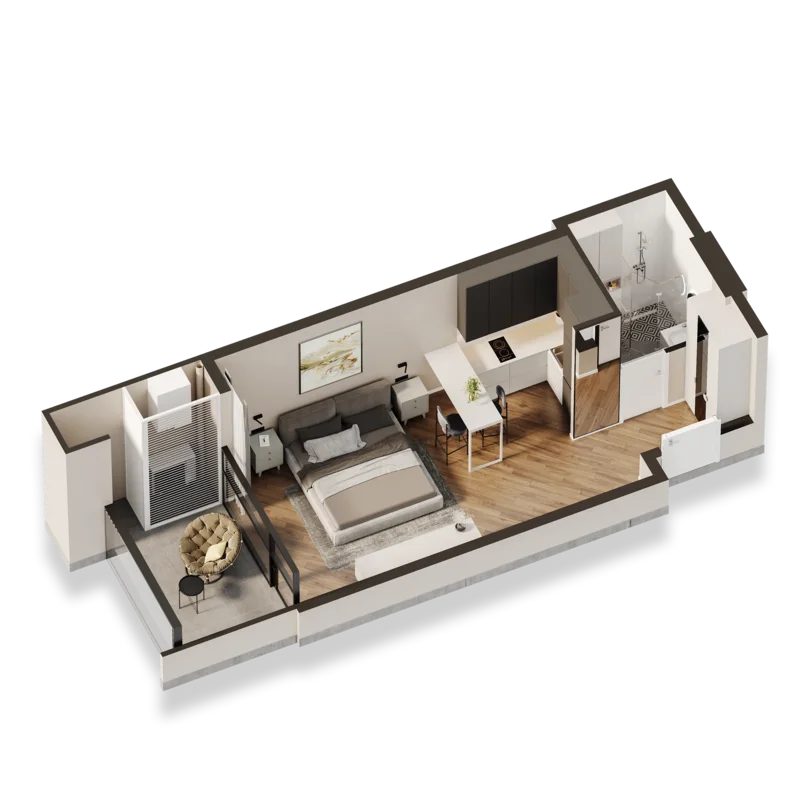 Seaside St. 6ა - 1 rooms