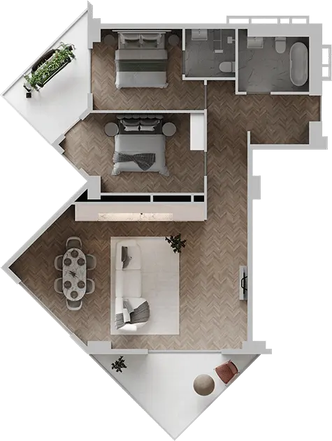 universiteti st. 2 - 3 rooms