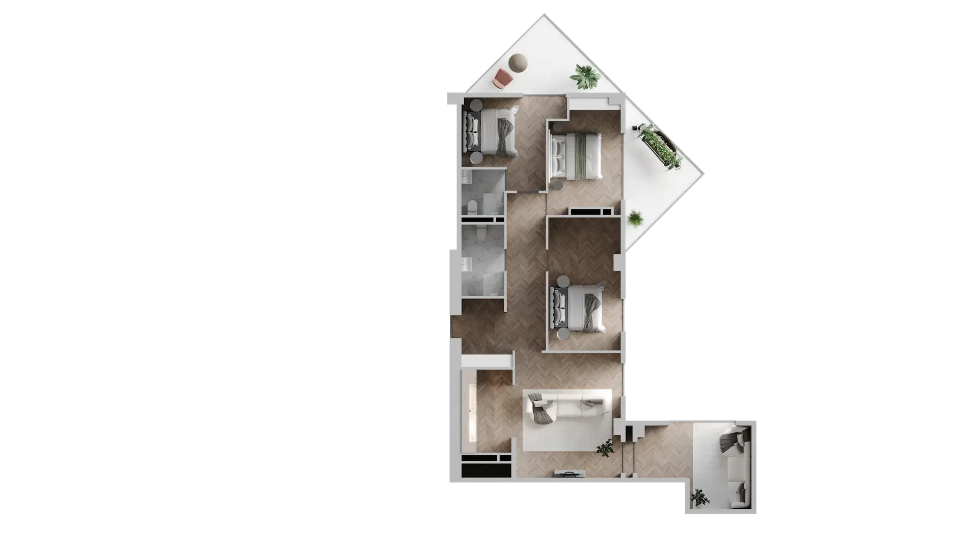 universiteti st. 2 - 5 rooms