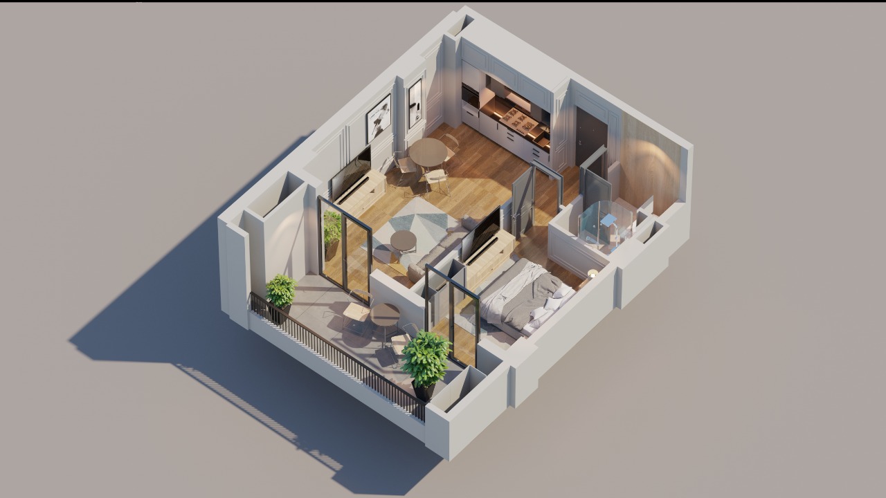 Demetre Tavdadebuli st. 2ა - 2 rooms