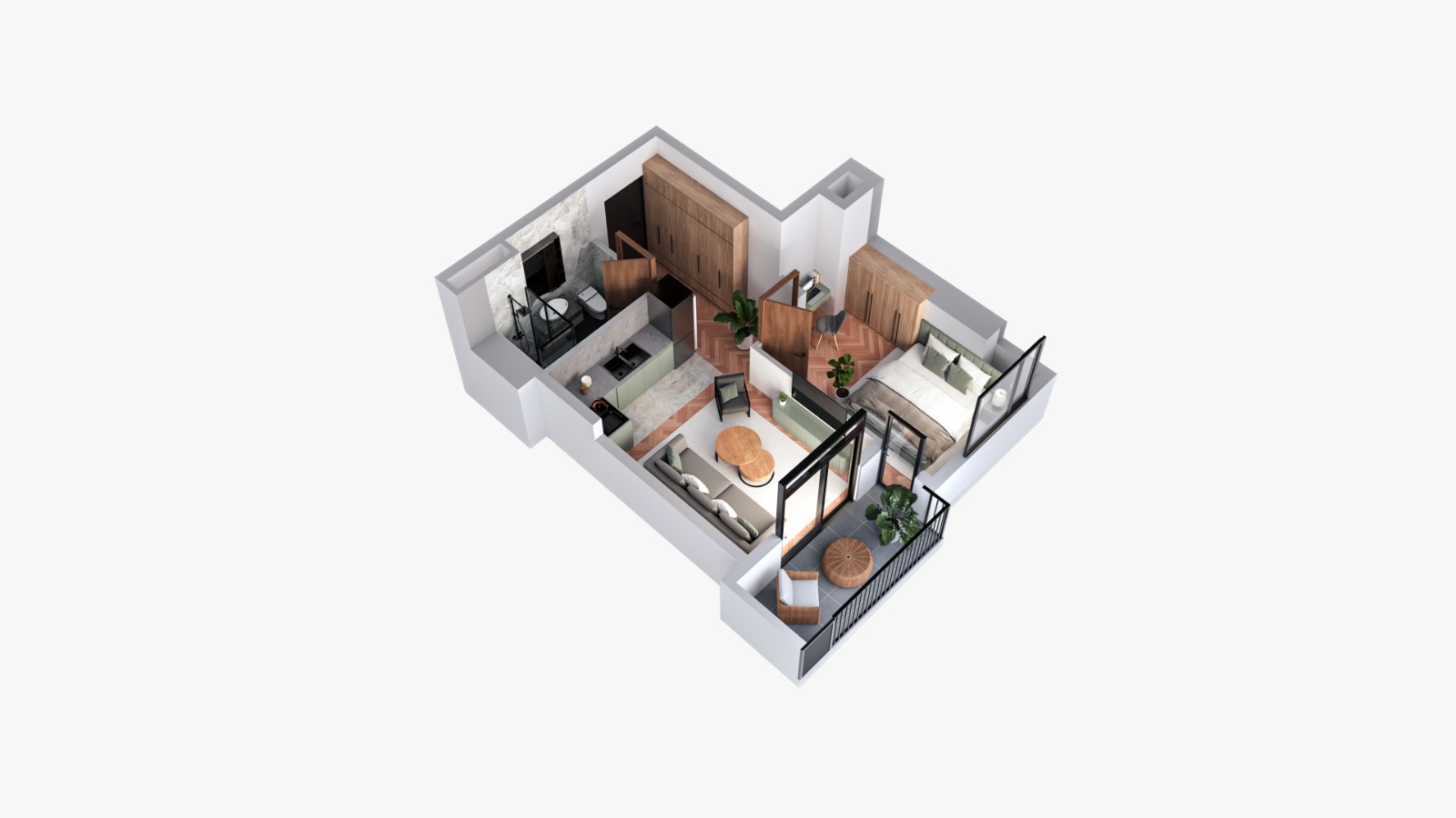 Politkovskaya St (jikia st.) 18 - 2 rooms
