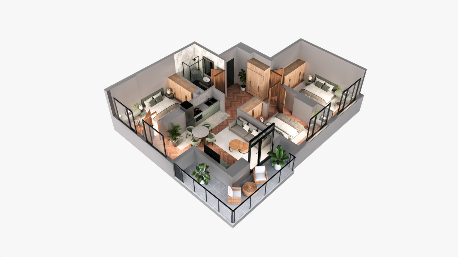 Politkovskaya St (jikia st.) 18 - 4 rooms