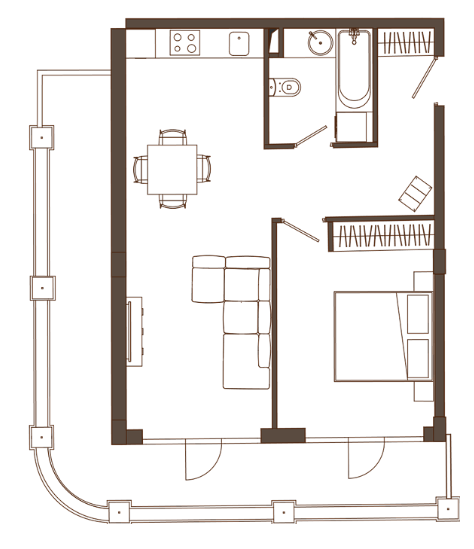 Batumi - 2 rooms