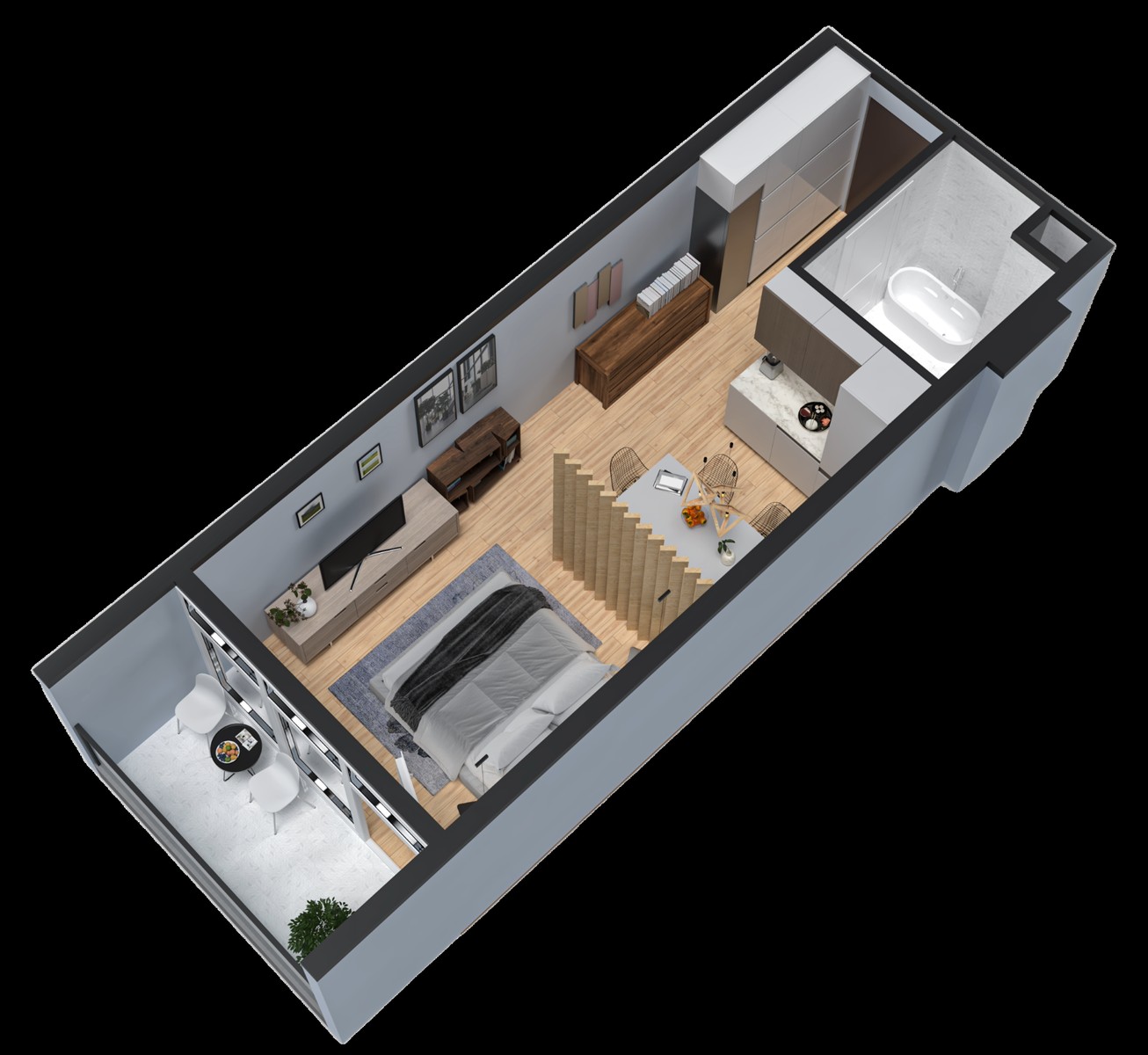 მწვანე კონცხი, კვიპაროსის ქ. 9-11 - 1 rooms