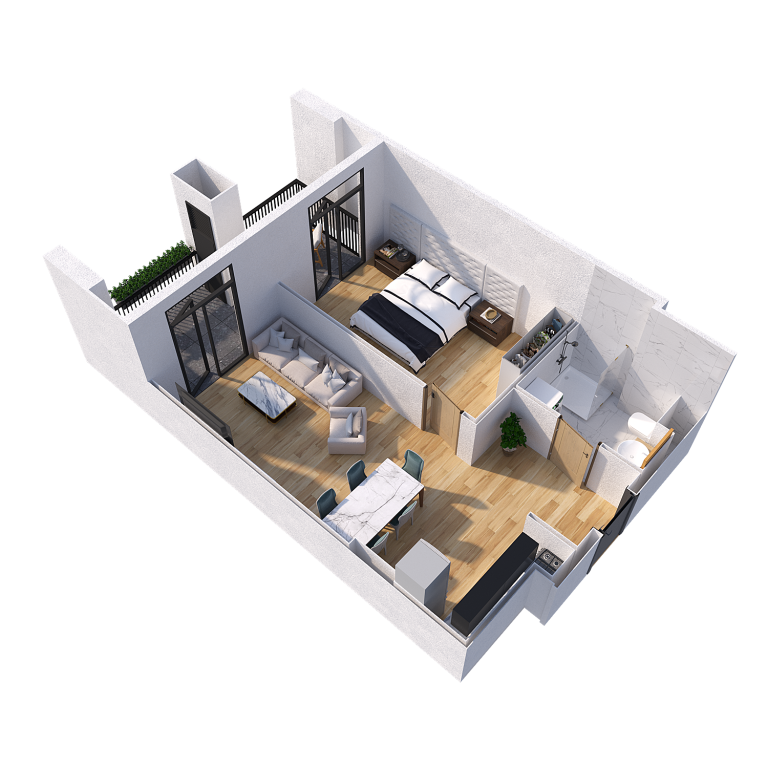 universiteti st. 16 - 2 rooms