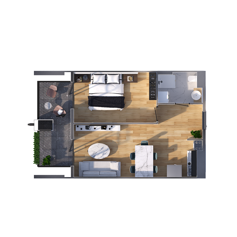 universiteti st. 16 - 2 rooms
