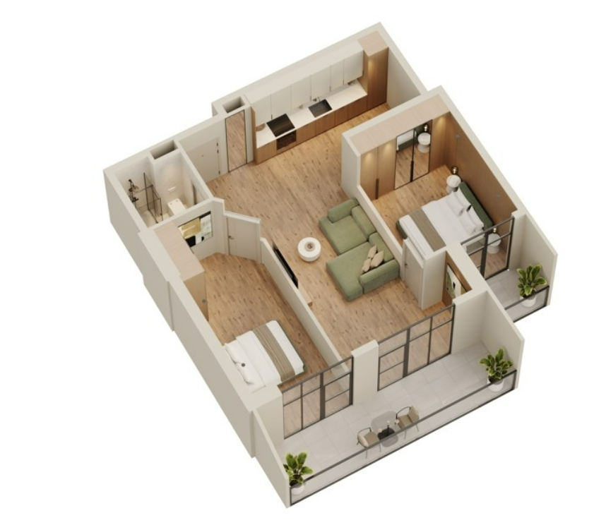 J. Shartava st. 28 - 3 rooms