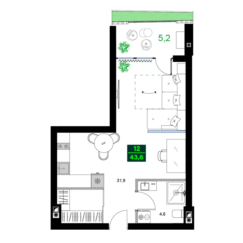 Batumi - 2 rooms