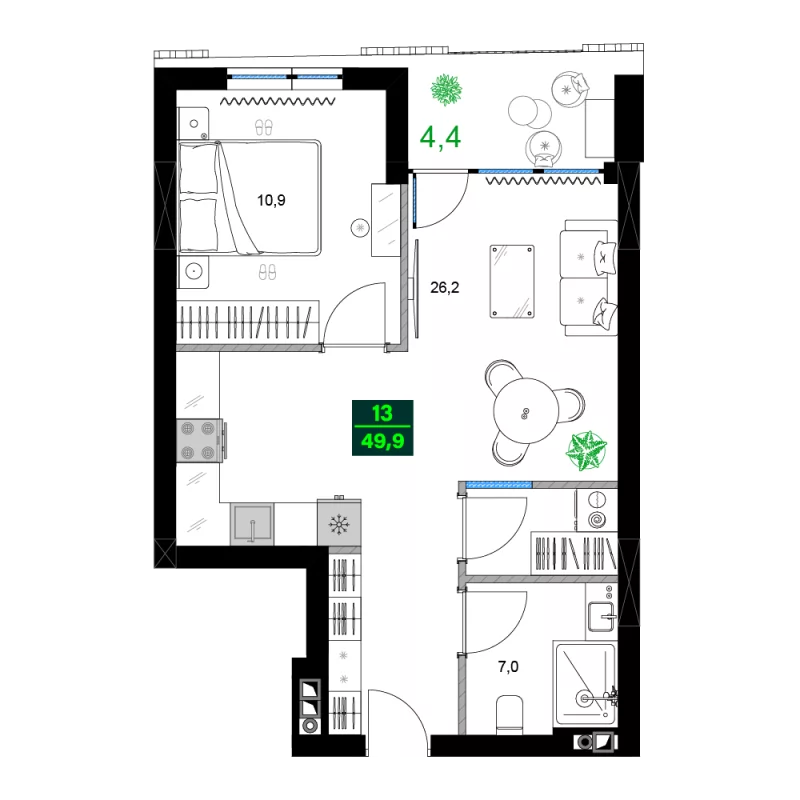 Batumi - 2 rooms