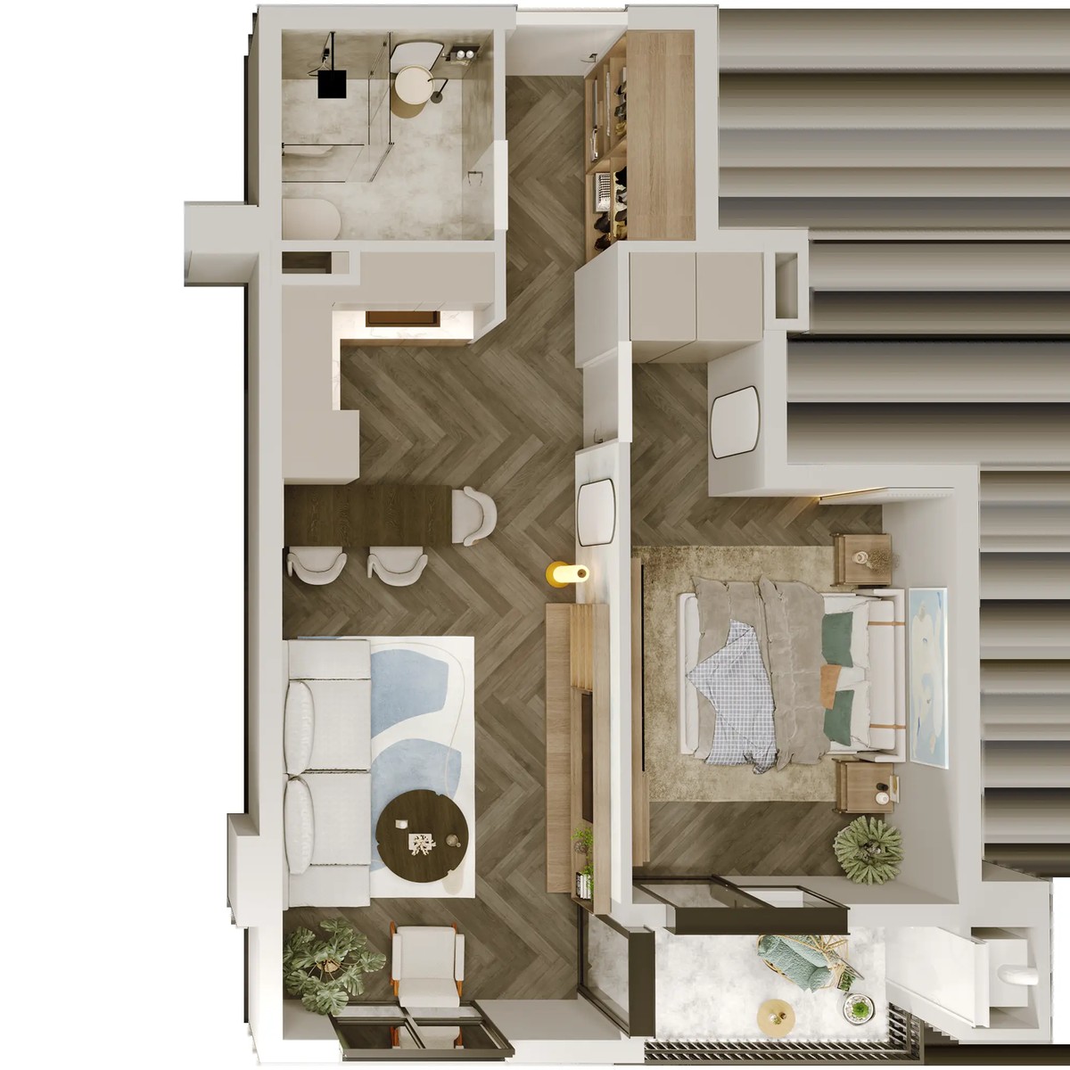 Kazbegi avenue 30/32 - 2 rooms