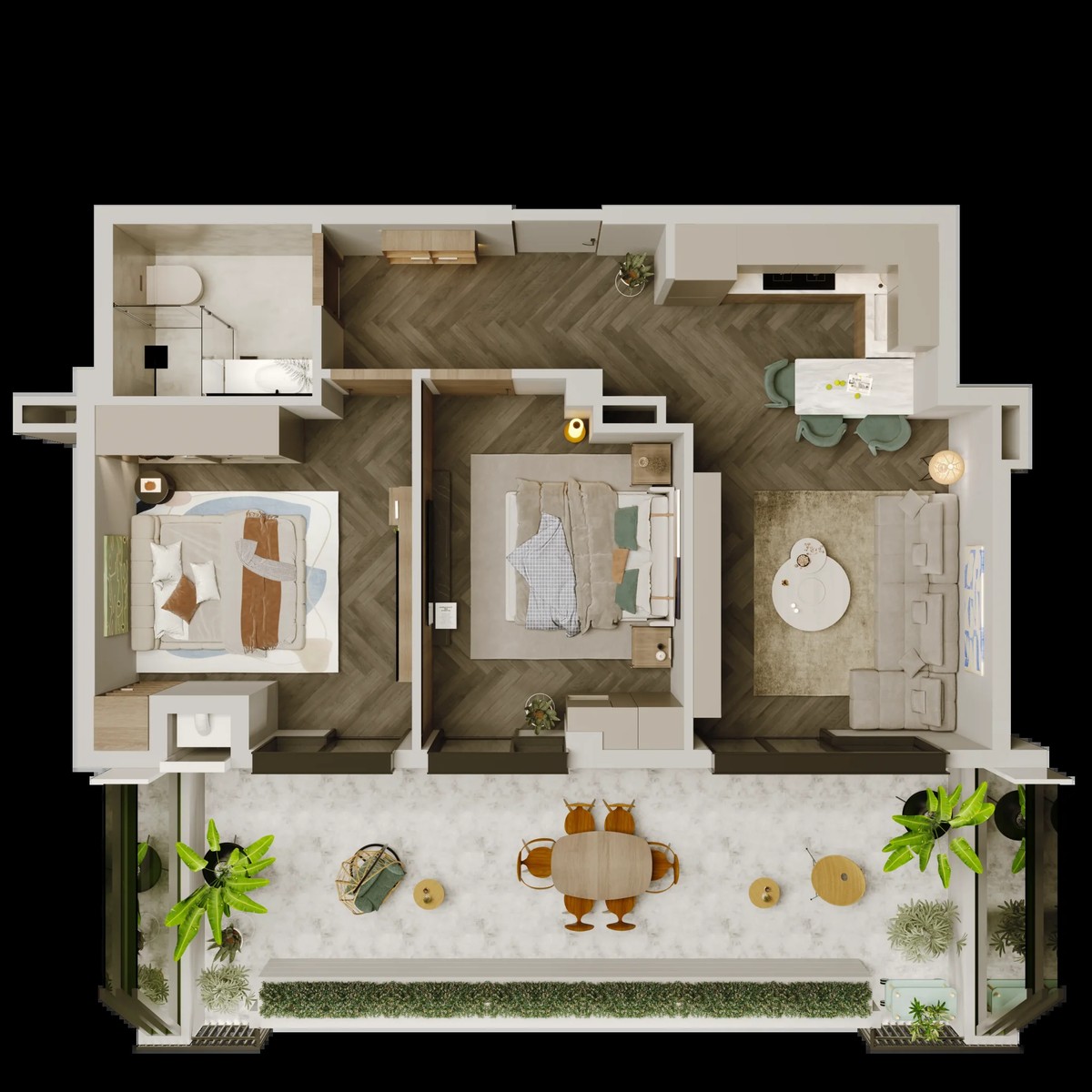 Kazbegi avenue 30/32 - 3 rooms