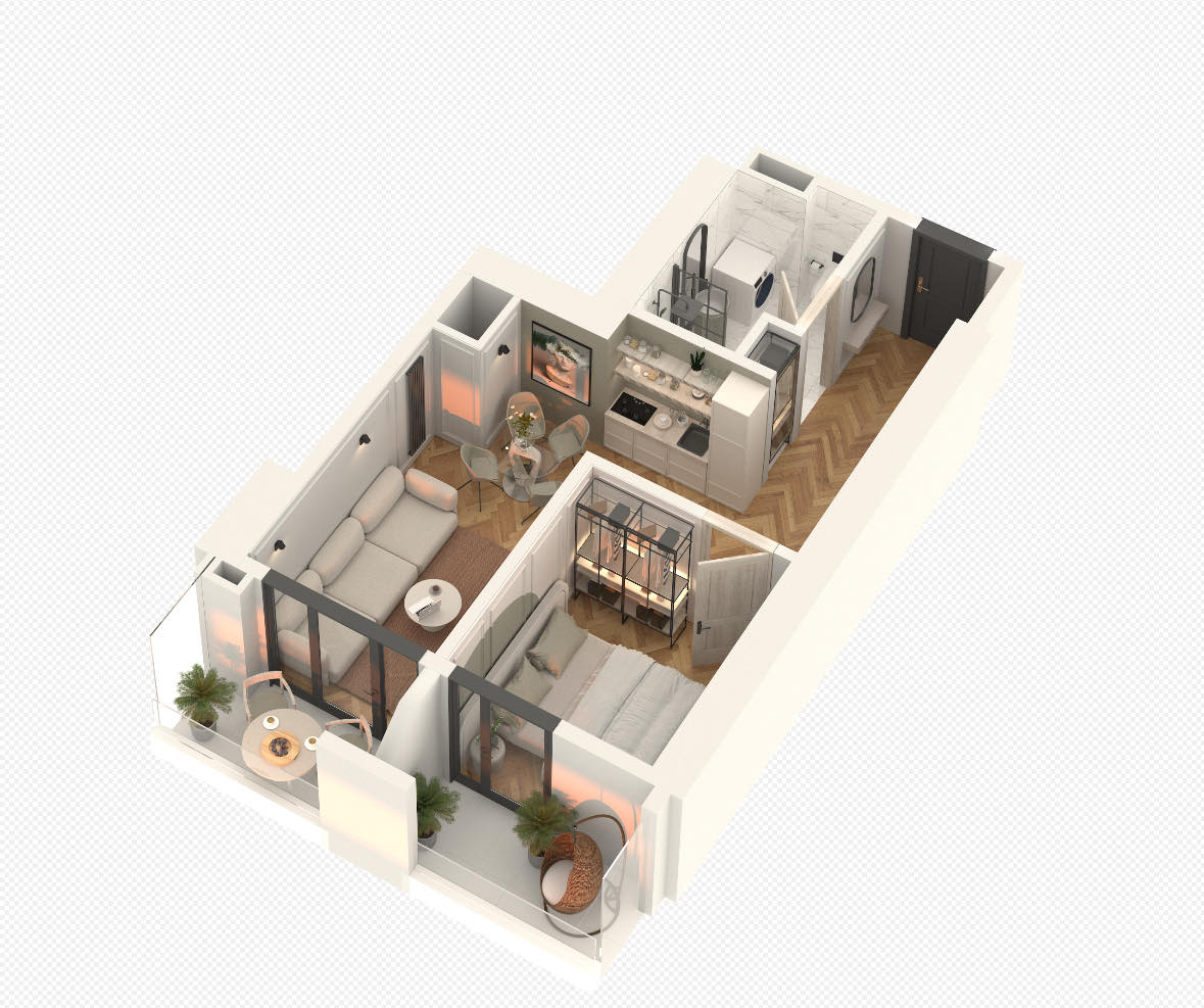Angis II alley 2-4 - 2 rooms