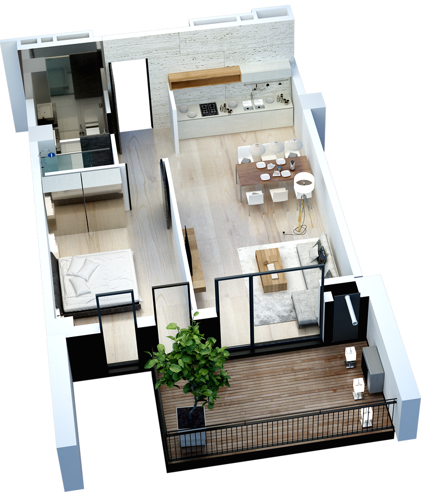 bochormi st. 25 - 2 rooms