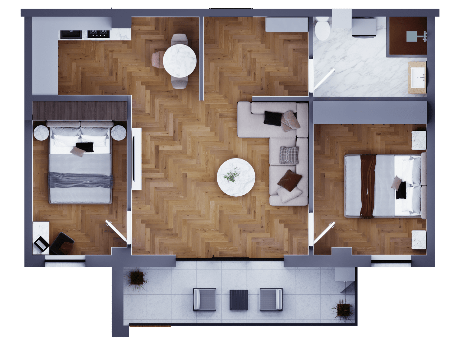 Mzia eristavi st 12 - 3 rooms