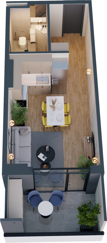 samgori st. 3 - 1 rooms