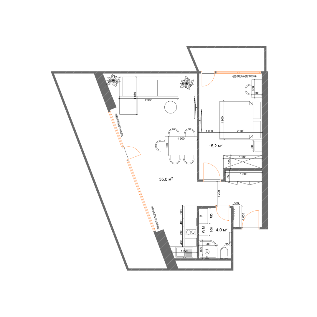 53 - 2 rooms