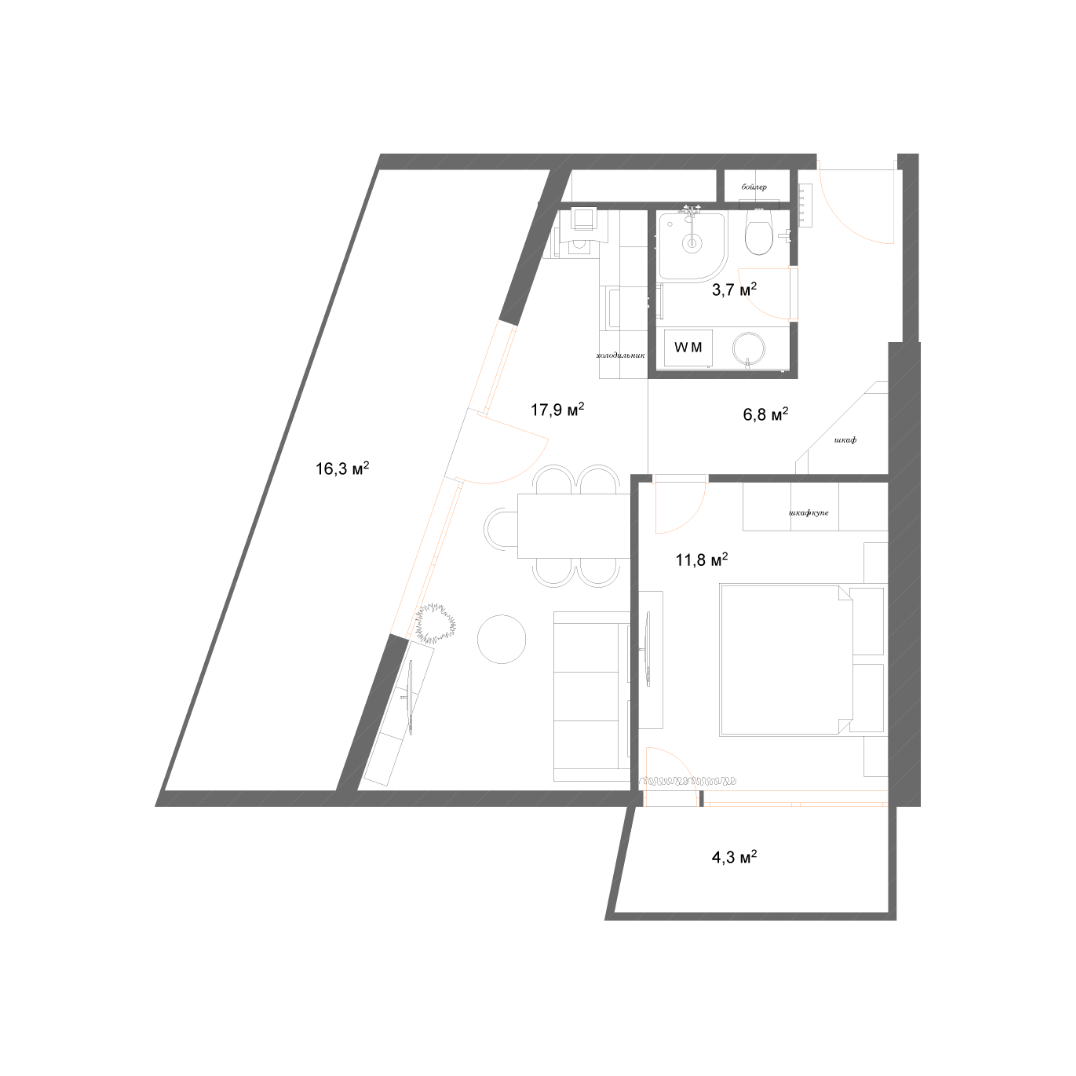 53 - 2 rooms