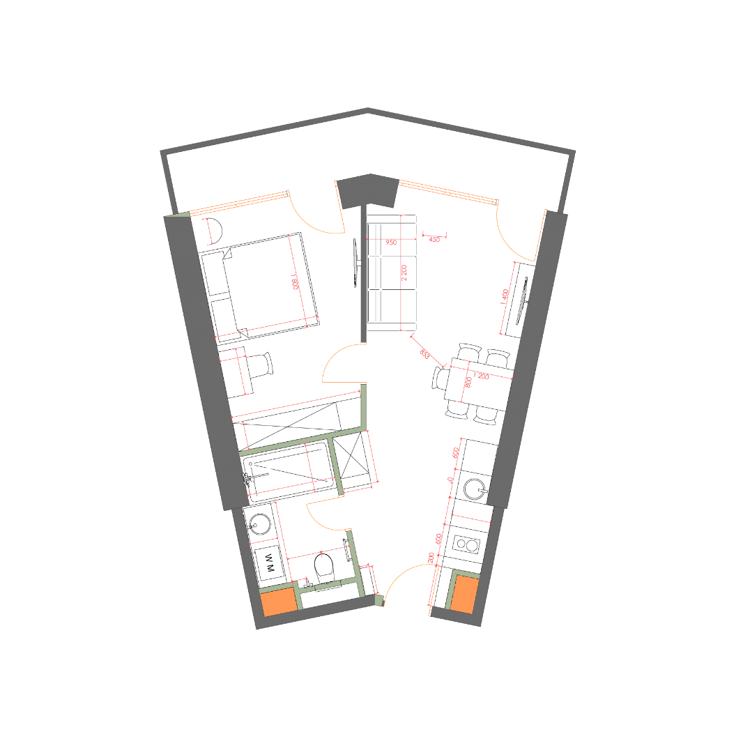 53 - 2 rooms