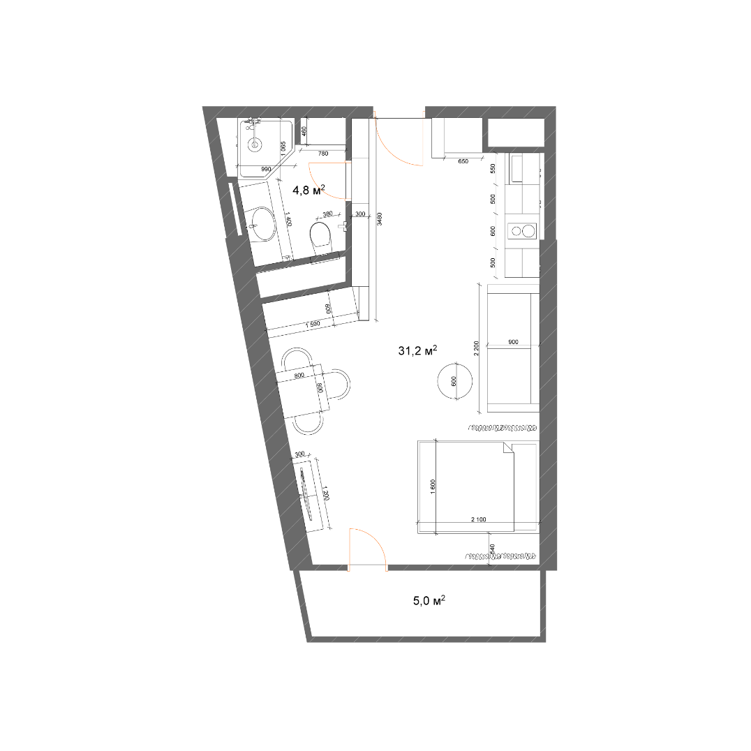 53 - 1 rooms