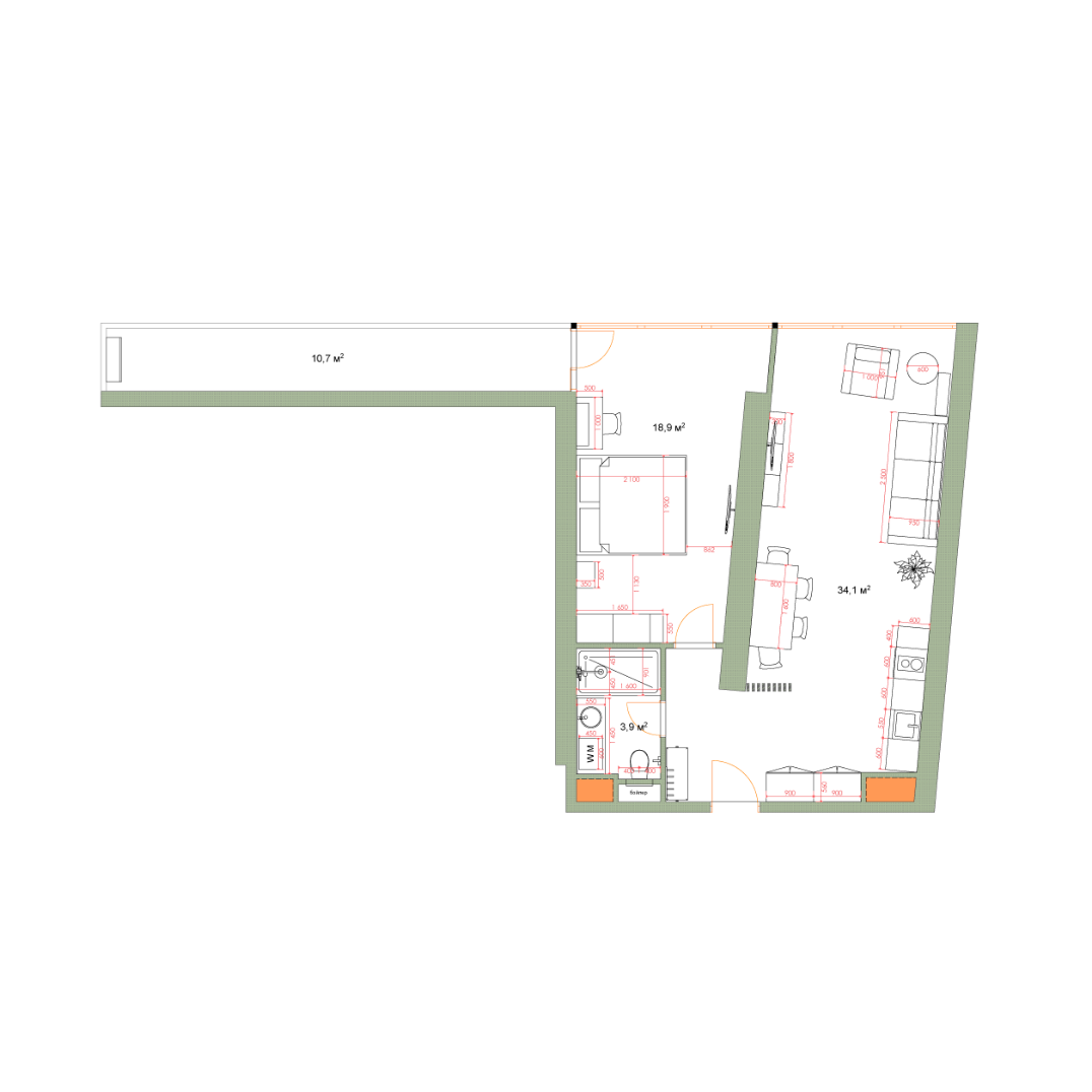 53 - 2 rooms