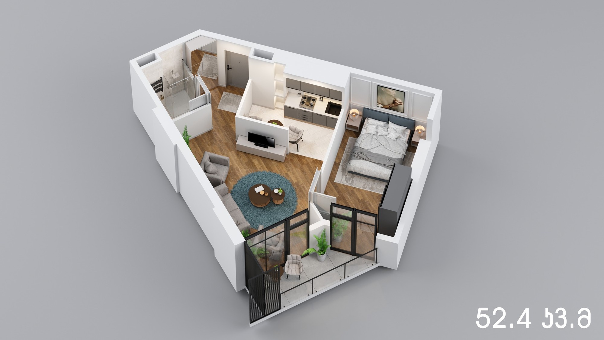 20 - 2 rooms