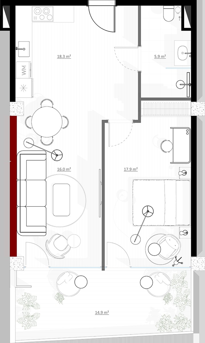 Giorgi Danelia st. 57 - 2 rooms