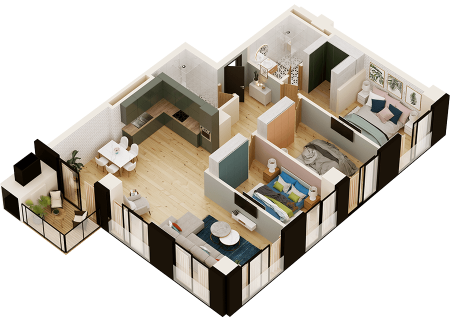 universiteti st. 24 - 4 rooms