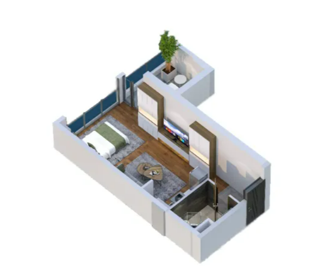 თამარ მეფის გამზირი 50ა - 1 rooms