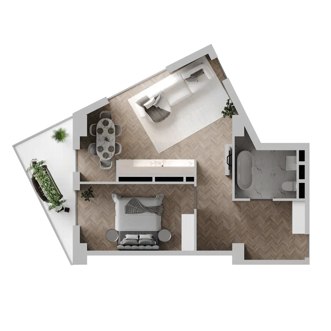 universiteti st. 2 - 2 rooms