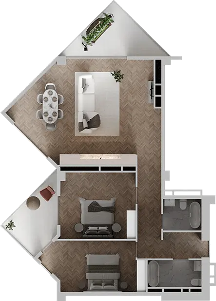 universiteti st. 2 - 3 rooms