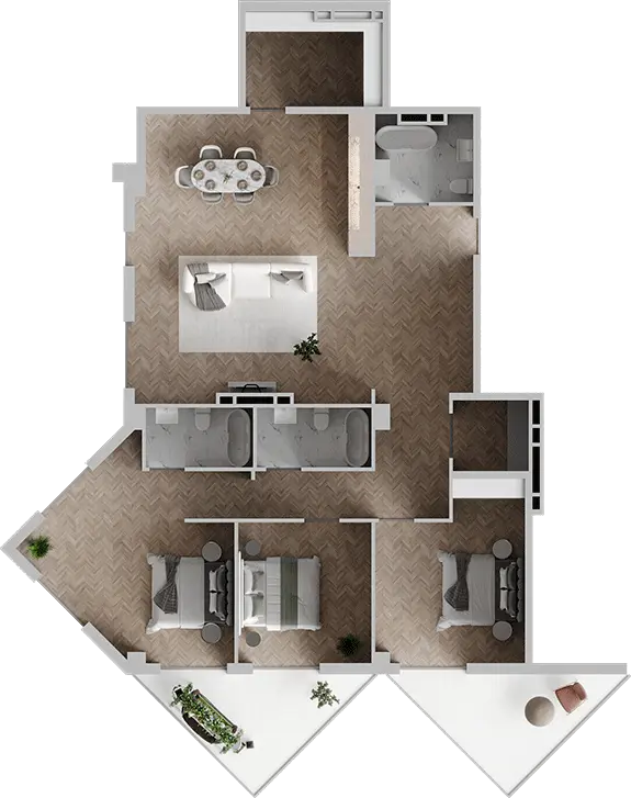 universiteti st. 2 - 4 rooms