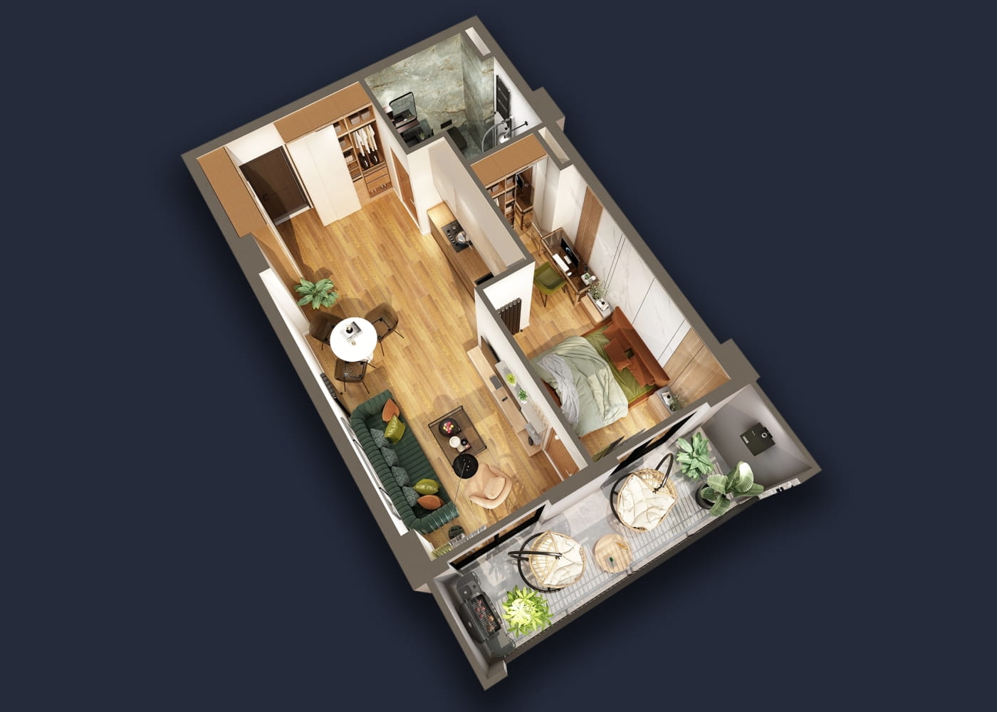 Bochorishvili st. 37 - 2 rooms