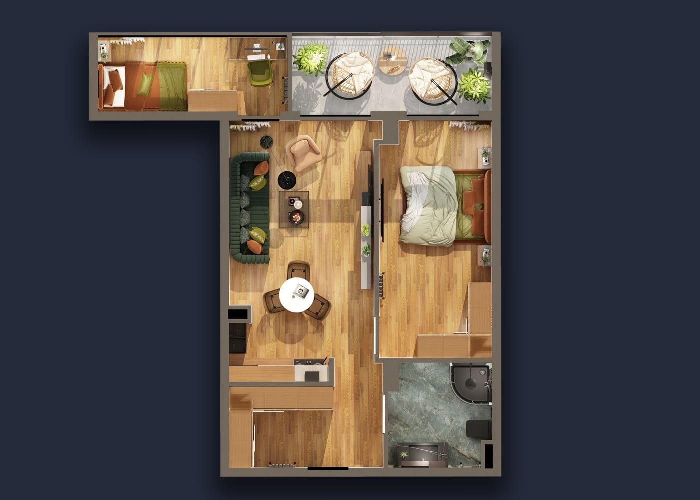 Bochorishvili st. 37 - 3 rooms