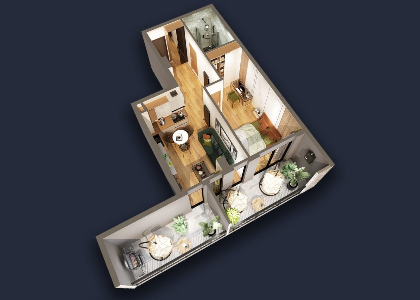 Bochorishvili st. 37 - 3 rooms