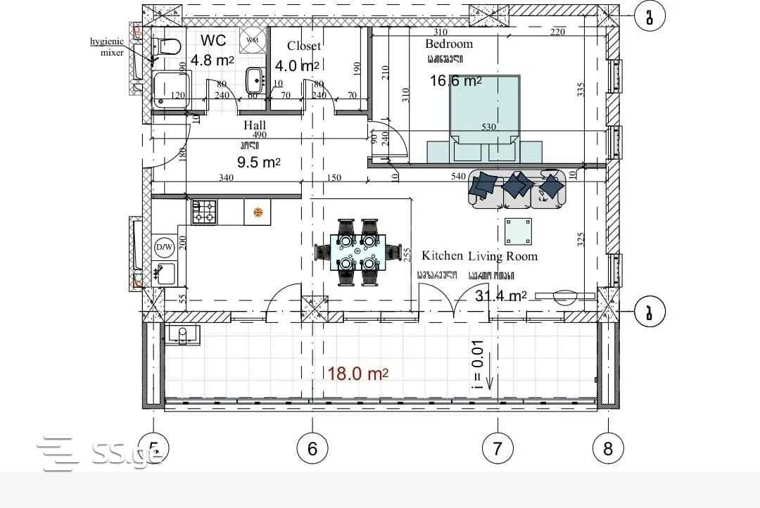 sairme st. - 2 rooms
