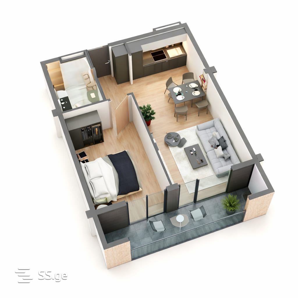 petre imeri st. - 2 rooms