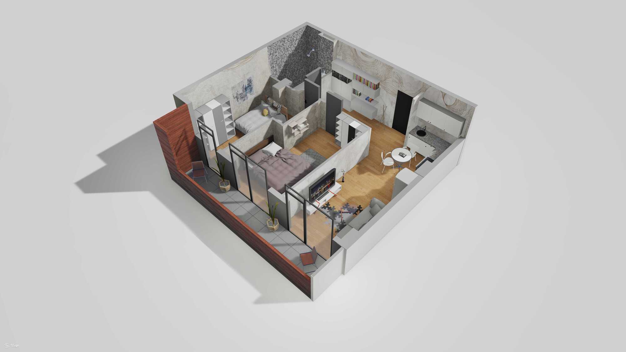 gorgasali st. 36 - 3 rooms