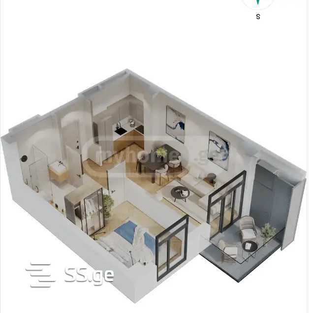 Demetre Tavdadebuli st. - 2 rooms