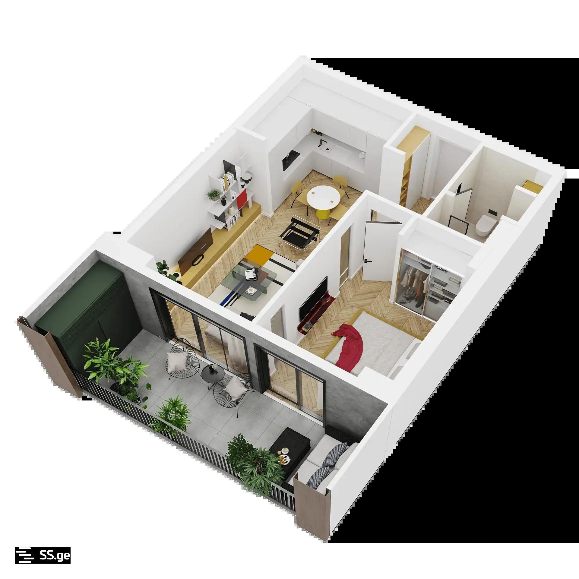 Politkovskaya St (jikia st.) - 2 rooms