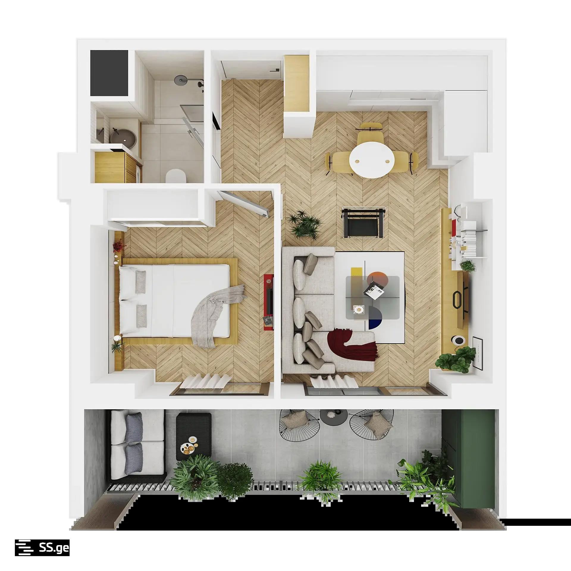 Politkovskaya St (jikia st.) - 2 rooms