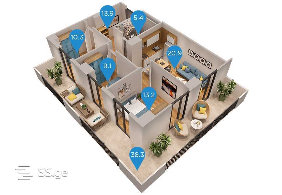 Bob walsh st. - 4 rooms