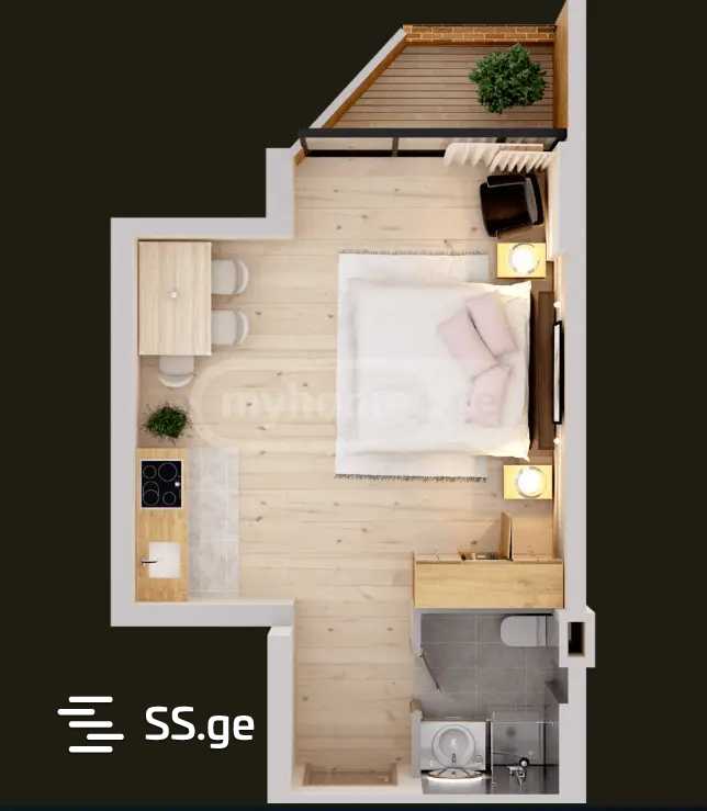 GR. Lortkipanidze st. - 1 rooms