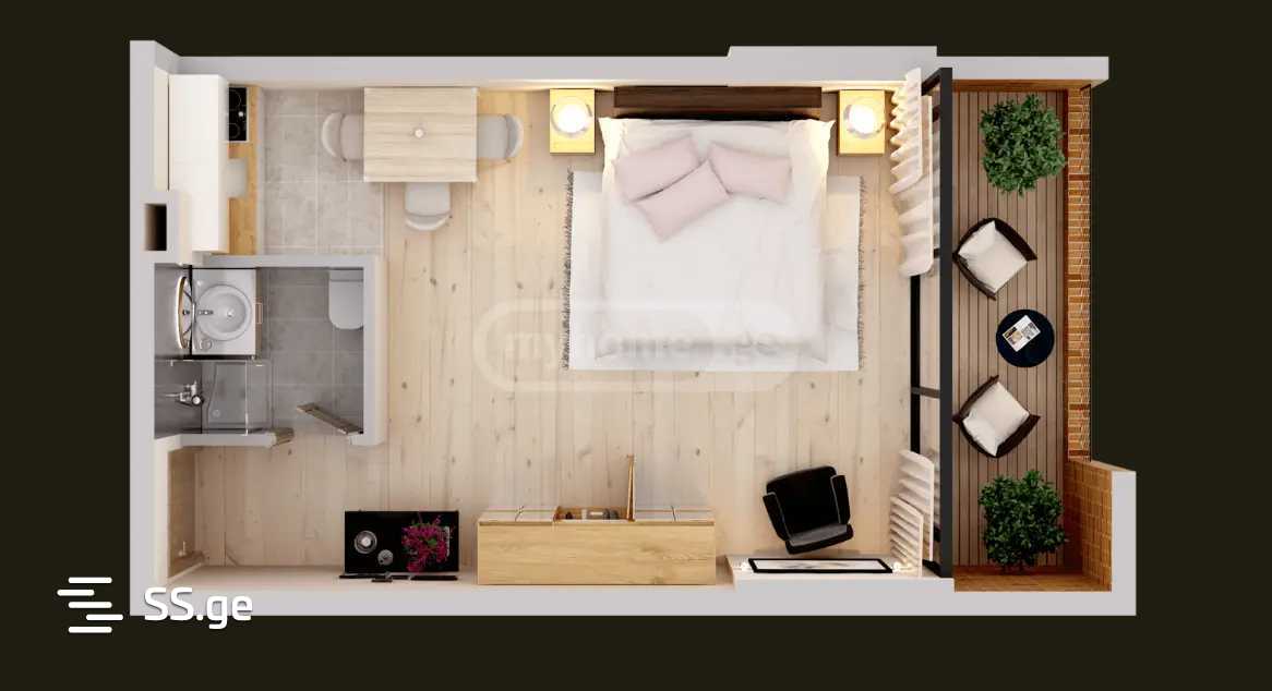 GR. Lortkipanidze st. - 1 rooms