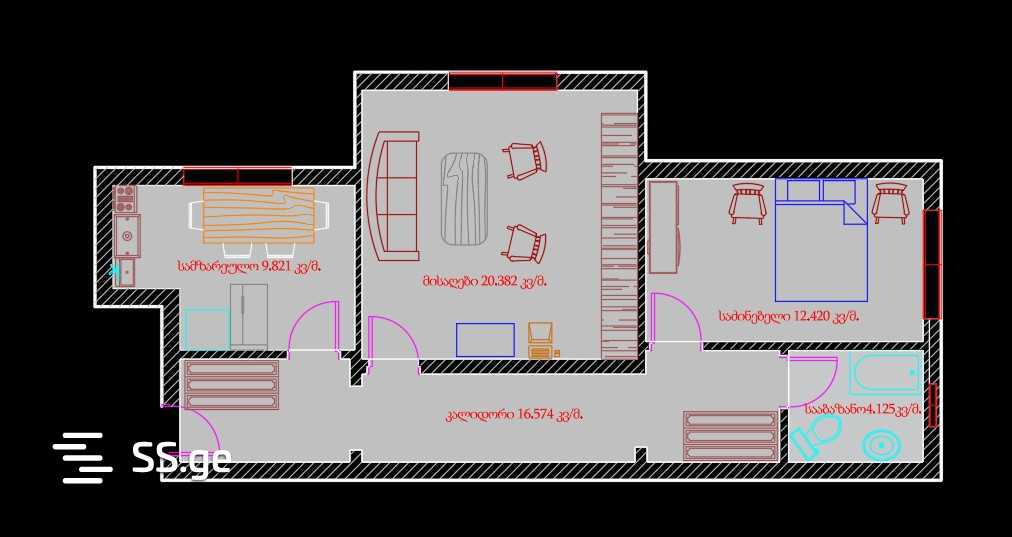 javakheti st. 3 - 2 rooms